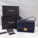 Yves saint Laurent Classic Monogramme Flap Bag Calf leather 482044 dark blue JH08180Nm15