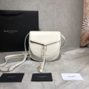 Yves Saint Laurent Cow Leather Shoulder Bag Y551559 White JH07843GR32