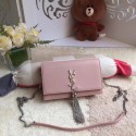 Yves Saint Laurent Monogramme Cross-body Shoulder Bag 8011 pink JH08289ll49