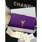 AAAAA 2015 Yves Saint Laurent new model clutch 30210-1 purple JH08400Jq92