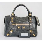 Balenciaga Giant City Gold Studs Bag Silver Grey 084332B JH09502iO55