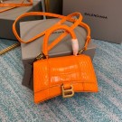 Balenciaga Hourglass XS Top Handle Bag 28331S orang JH09368bT70