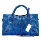 balenciaga motorcycle saddle bag 38cm 084832 blue JH09506nr44