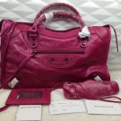 Balenciaga The City Handbag 084332 rose JH09428Dy68