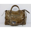 Balenciaga The City Handbag Sheepskin 084332 Khaki JH09472qd52