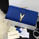 Best 2015 Yves Saint Laurent new model clutch 30210-1 blue JH08403Vp72