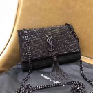 Best Quality SAINT LAURENT leather shoulder bag Y552024 black JH07953Ss63