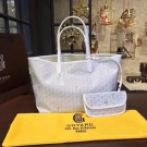 Best Replica Goyard Y Doodling Calfskin Leather Tote Bag 36987 light gray JH06682sm35