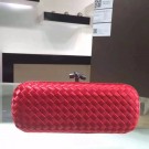 Bottega Veneta Japanese Silk ribbon Clutch 0313 red JH09351kH95