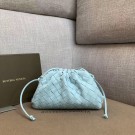 Bottega Veneta Sheepskin Weaving Original Leather BV3693 Sky Blue JH09296Bt18