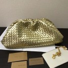 Bottega Veneta Weave Clutch bag 585853 gold JH09244xA12