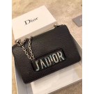 Cheap JADIOR FLAP BAG IN BLACK CALFSKIN M9000 JH07428Ky58