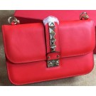 Cheap Valentino Garavani Shoulder Bag Original Leather VO1914 Red JH09788Ky58