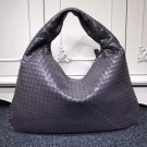 Copy 1:1 Bottega Veneta Calf leather Hobo Bag 5092 Dark grey JH09331GO58