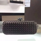 Copy Bottega Veneta Japanese Silk ribbon Clutch 0313 Chocolates JH09346ms30