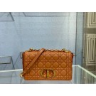 Copy MEDIUM DIOR CARO BAG Soft Cannage Calfskin M9242 brown JH06744KD82