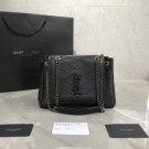 Copy SAINT LAURENT leather shoulder bag Y554248 black JH07952lZ95