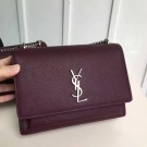 Copy Saint Laurent mini Monogramme Cross-body Shoulder Bag 441971 Wine JH07924KD82