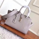 Copy SAINT LAURENT Monogram Cabas small leather tote 3807 grey JH08112cS18