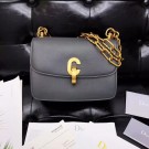 DIOR 21ST FLAP BAG IN GREY LAMBSKIN JH07548JC57