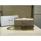 Dior 30 MONTAIGNE SMOOTH CALFSKIN FLAP BAG C9230 gold JH07038mB48