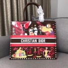 DIOR BOOK TOTE BAG IN MULTI-COLOURED CALFSKIN M1286 red&brown JH07453Lg61