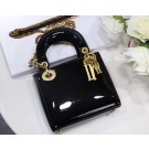 Dior calfskin Mini Lady bag M0598 black JH07599Hx86