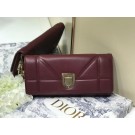 DIOR CLUTCH gold-tone metal C1040A Bordeaux JH07104uo30