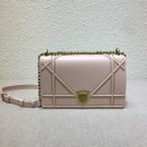 Dior DIORAMA BAG STUDDED LAMBSKIN M0422 pink JH07600jn49