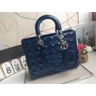 Dior GROTE LADY DIOR-TAS VAN LAMSLEER CAL44560 blue JH07342Oj66