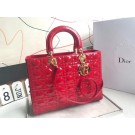 Dior GROTE LADY DIOR-TAS VAN LAMSLEER CAL44560 red JH07343Pg44