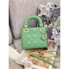 Dior Lady Dior Bag Original Sheepskin Leather CD5501 green JH06928OW36