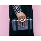 DIORAMA CALFSKIN CLUTCH M2020 grey blue JH07028Vj56