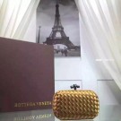 Fake Bottega Veneta Japanese Silk ribbon Clutch 0312 Gold JH09323kd37