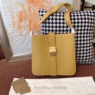 Fake Bottega Veneta Sheepskin Original Leather 578344 yellow JH09251Ty15