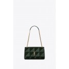 Fake Cheap SAINT LAURENT Jamie leather quilted shoulder bag 515821 green JH07970jV17