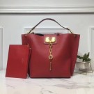 Fake VALENTINO Origianl Leather Bag V0008 Red JH09683DK43