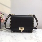 Fake VALENTINO Origianl leather shoulder bag 3005 black JH09603gE29