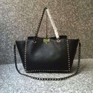 Fake VALENTINO Rockstud large tote 0973 black JH09751zK58