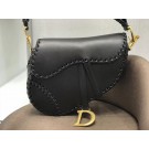 High Quality Dior MINI SADDLE BAG IN BLACK CALFSKIN M0447 black JH07100WY31