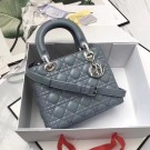 High Quality Fake LADY DIOR-TAS VAN LAMSLEER CAL44550 grey blue JH07340WC64