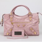 Imitation Balenciaga The City Handbag 084832 pink JH09467Ru69