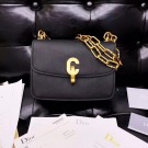 Imitation DIOR 21ST FLAP BAG IN BLACK LAMBSKIN JH07550vX95