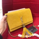 Imitation Luxury Yves Saint Laurent Small Monogramme Cross-body Shoulder Bag Y042 yellow JH08019VD53