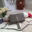 Imitation Yves Saint Laurent Monogramme Cross-body Shoulder Bag 8011 Grey JH08287Ru69