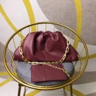 Knockoff Bottega Veneta Nappa lambskin soft wide large Shoulder Bag 585853 Burgundy JH09284Jz41