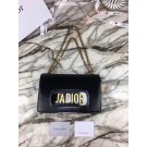 Knockoff JADIOR FLAP BAG WITH CHAIN IN BLACK CALFSKIN M9000 JH07563cF44