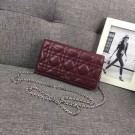 LADY DIOR CLUTCH CANNAGE LAMBSKIN S0204 fuchsia JH07551QQ72