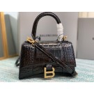 Replica Balenciaga Hourglass XS Top Handle Bag 28331S black JH09361yi85