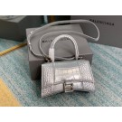 Replica Balenciaga Hourglass XS Top Handle Bag 28331S silver JH09358wU61